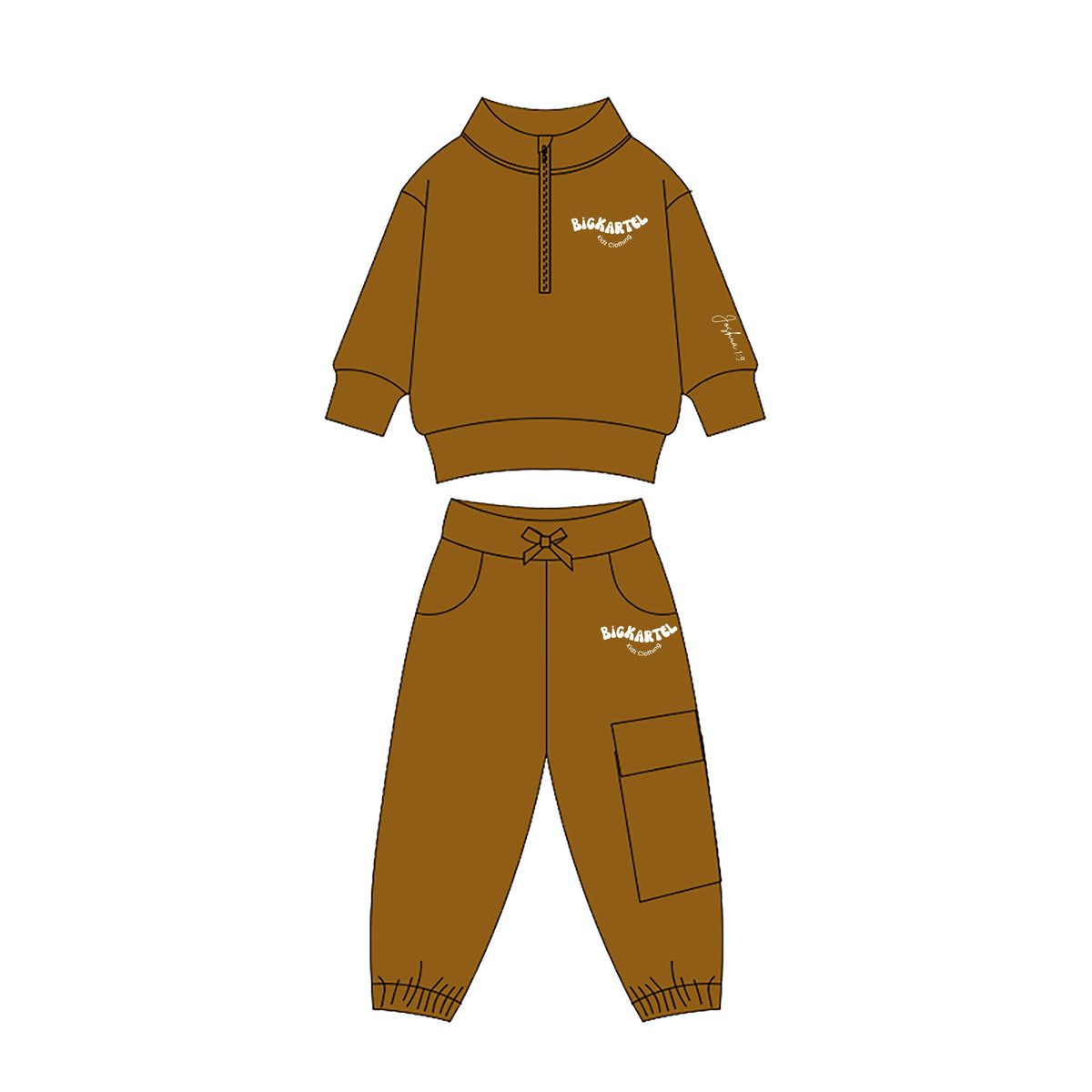 Little Kings Two-Piece Cargo Jogger Set